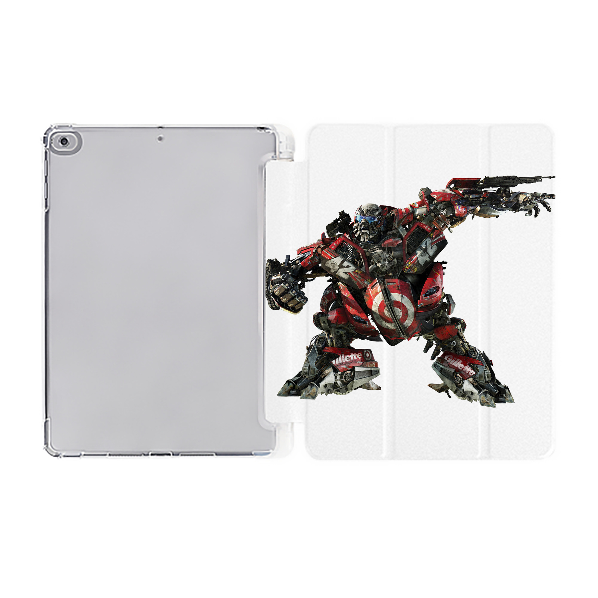 （画像用）  IPad ケース ペン収納付き 三つ折りスタンド PUレザー×シリコン 対応機種9.5/10.5/10.9インチ